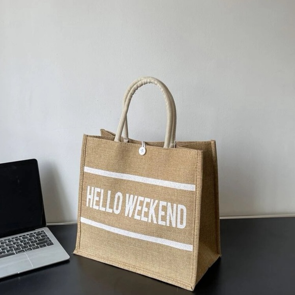 Handbags - Hello Weekend Tote Bag